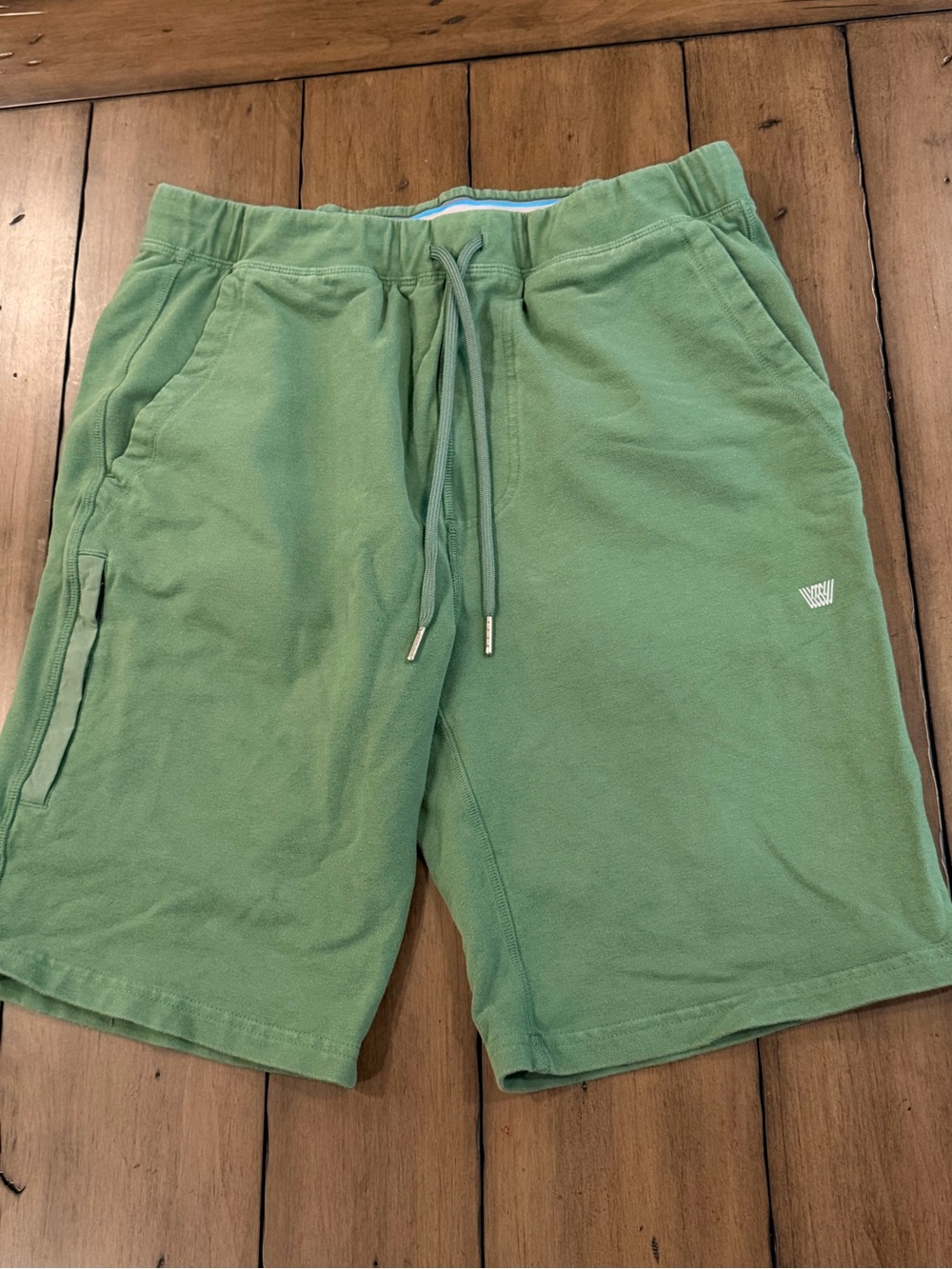 Mack Weldon Light Green Athletic Knit Drawstring Shorts #651
